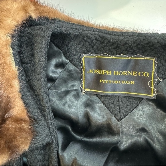 Vintage wool swing coat Joseph Horne Persian wool double breasted - Picture 7 of 11